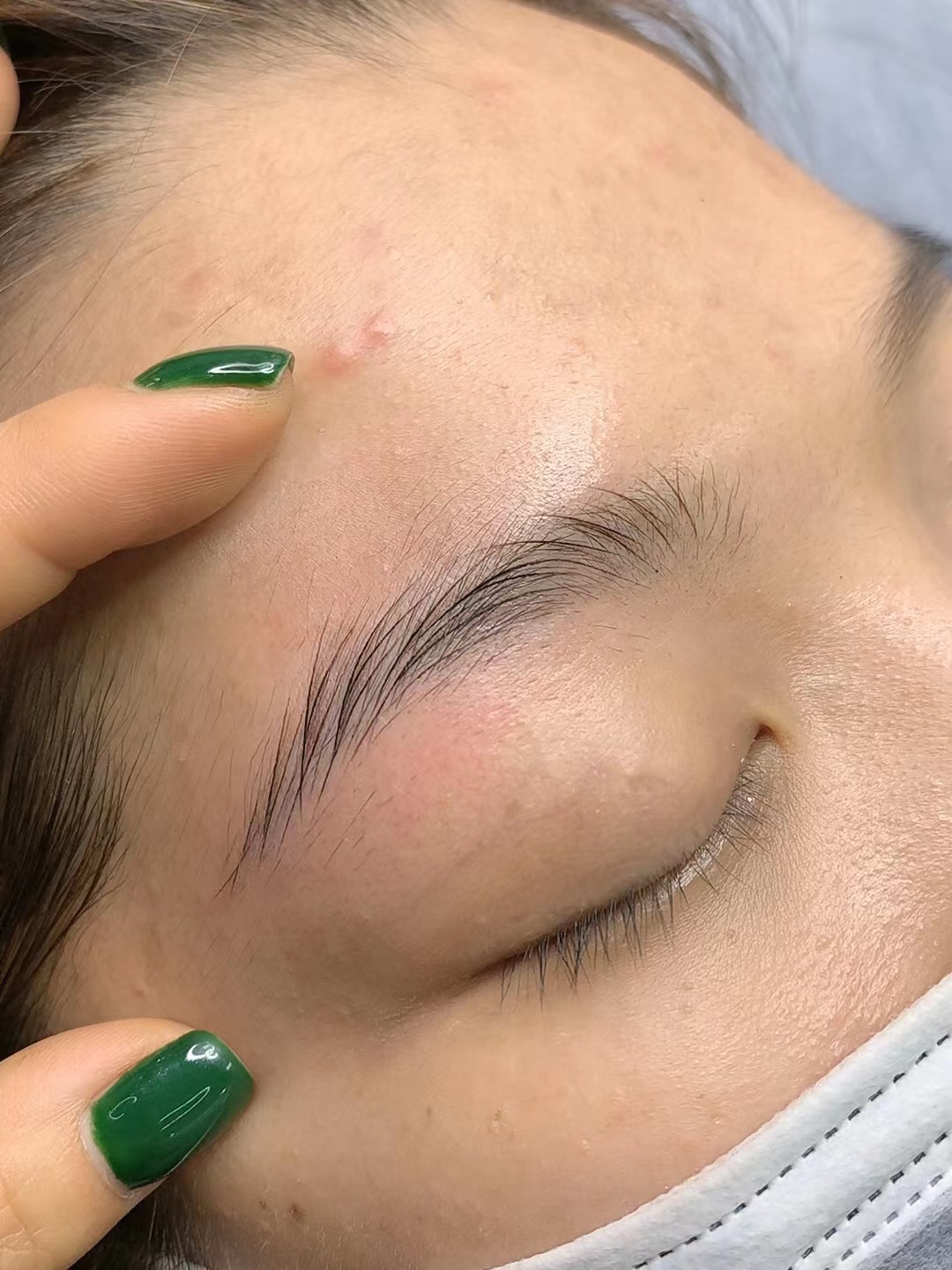 甜朵朵纹绣作品 成都雾眉效果 半永久纹眉